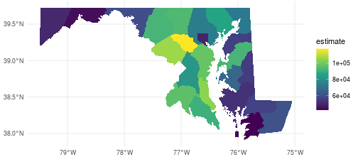 A map of Maryland by county