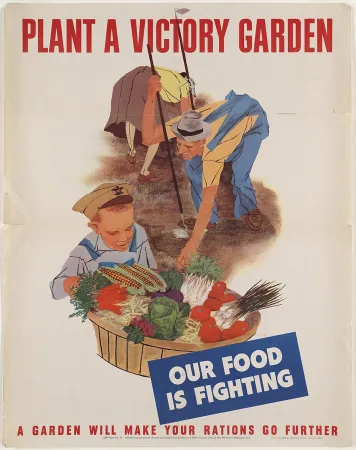 Image of old victory garden poster