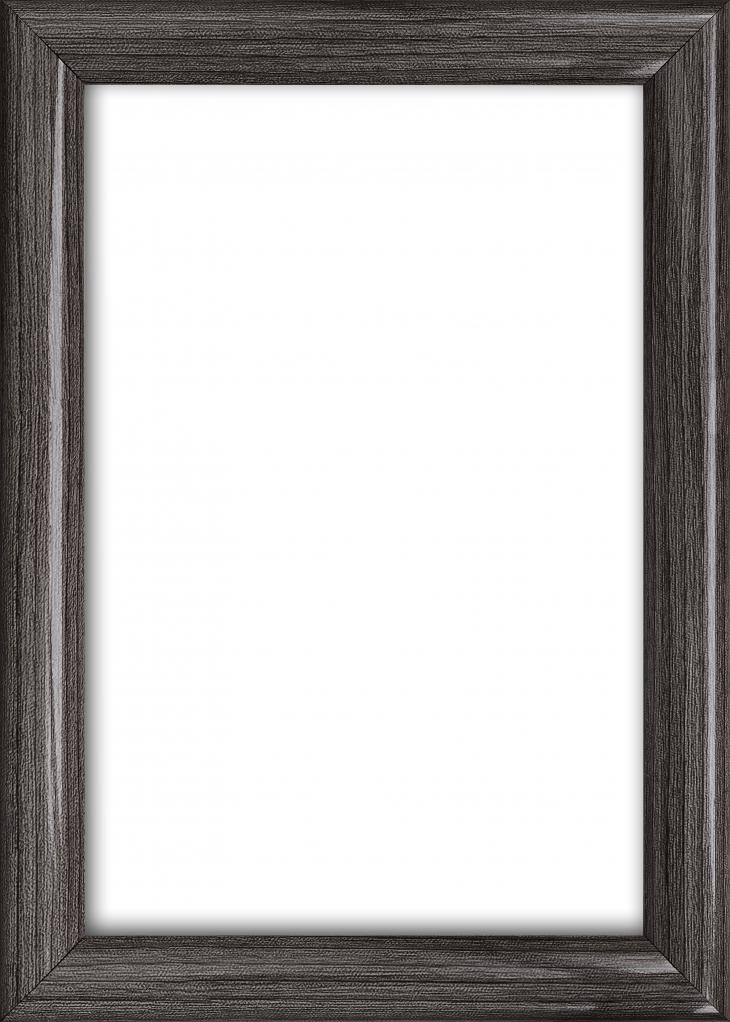 A an empty black picture frame representing a blank canvas